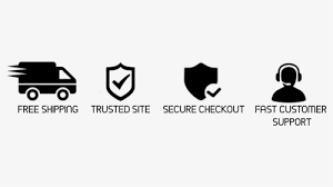 Free shipping banner with updated cart goal to boost sales. Checkout Trust Badges Shopify Hd Png Download Transparent Png Image Pngitem
