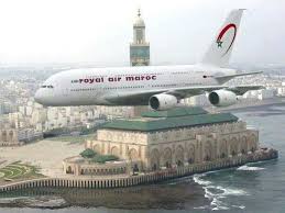 Royal air maroc express (6 aircraft). Mosque Hassan 2 Casablanca Airplane From Royal Air Maroc Moroccan Airline Royal Air Maroc Casablanca Wallpaper