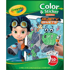 Rusty rivets colouring pack kids can color in these free colouring pages featuring rusty rivets and all his friends. Crayola Color Sticker Book 10 X8 5 Rusty Rivets Walmart Canada