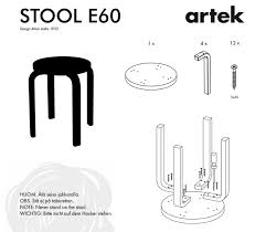 Check out the alvar aalto 60 stool in counter & bar stools, furniture from finnish design shop for 210. Alvar Aalto E60 Stool By Artek Stardust