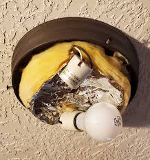 One particular type is called a type b vent.. Should There Be Insulation Inside A Light Fixture Home Improvement Stack Exchange
