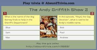 No matter how simple the math problem is, just seeing numbers and equations could send many people running for the hills. Trivia Quiz The Andy Griffith Show 2