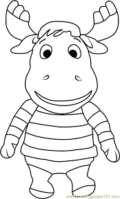 Following a ritualistic pattern, the animated musical television series the backyardigans features five bipedal animals as its principal characters. Beanie Buddy Tyrone Coloring Page For Kids Free The Backyardigans Printable Coloring Pages Online For Kids Coloringpages101 Com Coloring Pages For Kids