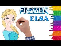 Elsa Nasil Cizilir How To Draw Elsa Frozen Elsa Cizimi Elsa Boyama Youtube In 2020 How To Draw Elsa Kids Songs Funny Gif