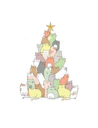 Diese Entzuckende Weihnachtskarte Kennzeichnet Einen Weihnachtsbaum Der Mit Katzen Uberfliesst Diy Geschenk In 2020 Funny Christmas Tree Funny Christmas Cards Christmas Cats