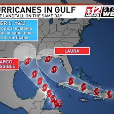 Hurricane laura marks the 7th named storm to make landfall in the united states this hurricane season, breaking the old record of six named we're going to see damage in a huge swath, gardner said. Two Tropical Systems Headed For The Gulf Wpec