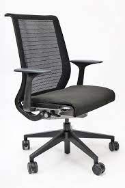 think chair by steelcase black fabric seat and black mesh great for confrence room fabric seat steelcase think chair steelcase think