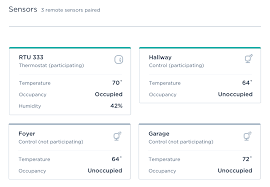 Every time you pair a room sensor to your ecobee thermostat you'll be asked which comfort settings (e.g. Viewing Remote Sensors Connected To A Thermostat Ecobee Support