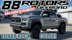 Lifted Brand New 2021 Toyota Tacoma Trd Pro In Lunar Rock Youtube