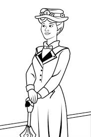 Mary poppins looks very ordinary always outdoors with umbrella but is distinguished by the magical powers that they mostly use as a nanny. Kids N Fun Com 17 Coloring Pages Of Mary Poppins