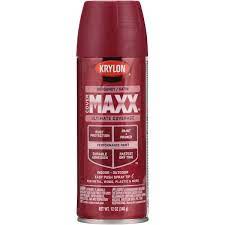 Krylon Covermaxx Ultimate Coverage Satin Spray Paint Burgundy 12 Oz Walmart Com Walmart Com