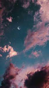 Beach aesthetic summer aesthetic aesthetic vintage aesthetic clothes aesthetic green aesthetic pastel wallpaper aesthetic wallpapers aesthetic pastel pink photo wall collage. Grafika Moon Wallpaper And Clouds Desktop Wallpapers Backgrounds Landscape Illustration Sky Wallpaper