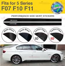 Fits Bmw F07 F10 F11 5 Series M Performance Side Skirt Sill Vinyl Decal Stickers Bmw Vinyl Decal Stickers Vinyl Decals