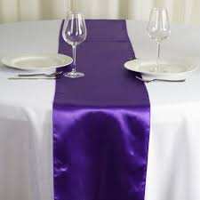 12 X108 Purple Satin Table Runner Purple Table High Top Tables Table Runners