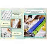 FOSKA Durable Plastic Construction Document Poster Art Storage Tube with  Caps for Students Majoring in Art Painting Architecture