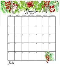 December 2020 Floral Calendar In 2020 Calendar Printables Free Printable Calendar Templates Printable Calendar Template