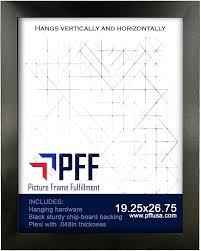 38.5 h x 26.5 w x 1 d. Amazon Com 19 25x26 75 Puzzle Frame Picture Frame Poster Frame 1 25 Inch Black Frame Plexi Glass And Hanging Hardware Included