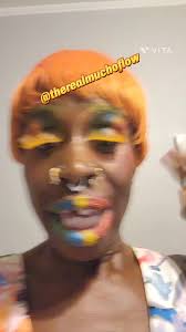 Golden Platinum Nefertiti Makeup Look