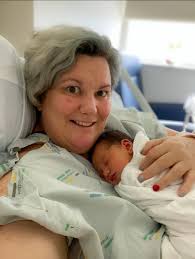 Pregnant at 44 years old. People love to tell you how hard it is and blah  blah blah.... it's is hard and YOU ARE tired but by God it's worth it. She