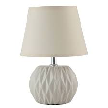 Maybe you would like to learn more about one of these? Lampe A Poser Digitale Blanche En Ceramique Et Tissu Keria Et Laurie Lumiere