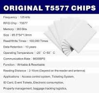 10 pcs smart ID card T5577 RFID Card 125khz RFID Card Rewritable RFID PVC  CARD Proximity Cards Compatible with 1386 1326 H10301 Format Readers and ...