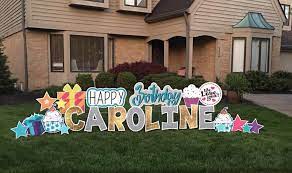 Funny birthday yard displays in edmonton for their home or work. Cardinal Yard Cards