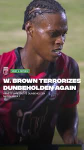 Another one! Here’s a look at Warner Brown’s 2nd goal in the opening 10  minutes for Arnett Gardens., Watch the games LIVE