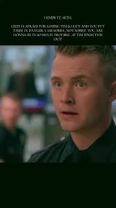 Grey Worried about Tim and Lucy in The Fire