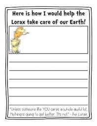 The Lorax Writing Free The Lorax Writing Lessons Dr Seuss Day