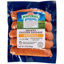 · this chicken apple sausage recipe teaches you how to make and how to cook healthy breakfast sausage made with granny smith apples, bacon a basic venison sausage recipe. H E B Natural Andouille Smoked Chicken Sausage Shop Sausage At H E B