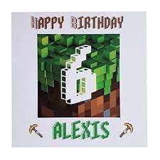 It is a pretty incredible game. Personalised Minecraft Happy Birthday Greeting Card Age Name Computer Gaming Fan Xbox Ps4 Pc Handmade Bespoke Amazon Co Uk Handmade Products
