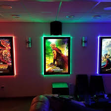 Aesthetic Game Room Decor With Wavelights Led Light Strips Immerse Yourself In The Best Gaming Experience Wit Movie Room Decor Home Cinema Room Game Room Decor