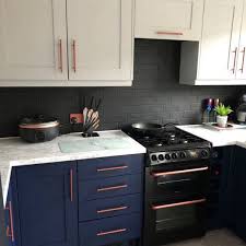 Black oak worktop upstand 3m x 80 x 18mm. Woman Shares Before And After Pictures Of Diy Navy And Marble Effect Kitchen Makeover Wales Online