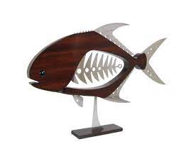 Permit 24 Wall Or Freestanding Etsy Fish Wall Art Sculpture Aquatic Art