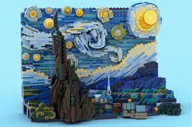 Salah satu lukisan yang dihasilkannya adalah starry night. Starry Night Vincent Van Gogh Dalam Lego 1552 Balok