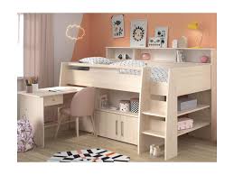 Betten aufbewahrungsmöbel kleinmöbel schreibtische stühle spielzeug baby bettwäsche spieltextilien bettdecken und kissen matratzen zubehör. Hochbett Apoline Mit Schreibtisch Stauraum Eichefarben