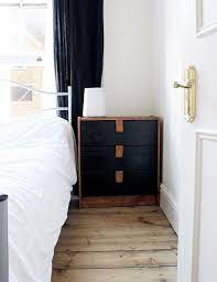 Black dresser with leather pulls. 26 Cool Ikea Rast Dresser Hacks You Ll Love Digsdigs