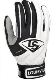 details about louisville slugger bgs514 ywbmdp youth batting glove white black medium