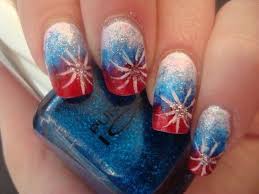 Since her birthday is on the 4th of july she decided to get red, white, and blue toes. 25 Very Beautiful Fourth Of July Fireworks Nail Art Designs