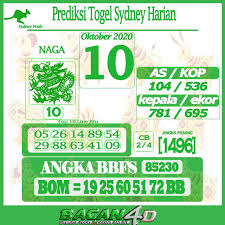 Prediksi Togel Sydney Harian 10 Oktober 2020 Sydney Oktober Website