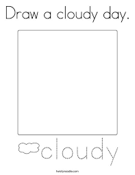 More than 5.000 printable coloring sheets. Draw A Cloudy Day Coloring Page Twisty Noodle