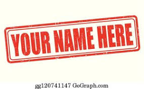 What s better than clipart. Sign Name Clip Art Royalty Free Gograph