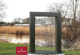 Http Www Designer Brunnen De Edelstahlbrunnen Gartenbrunnen Wassertor Htm Gartenbrunnen Brunnen Garten Wasserfall Garten