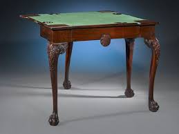 18th Century Mahogany Irish Games Table Irish Games Mahogany Table Games