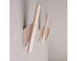 eiken houten kapstok handdoekhaak minimale muur haak door utology wooden wall hooks coat hooks on wall wall hooks