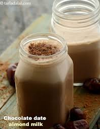 Chocolate Date Almond Milk Recipe Recipe Milk Chocolate Recipes Milk Recipes Smoothies With Almond Milk