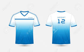 Maybe you would like to learn more about one of these? Blue And White Lines Layout Football Sport T Shirt Kits Jersey Shirt Design Template Royalty Free Cliparts Vectors And Stock Illustration Image 97522758