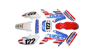 Honda crf50 graphics kit best decal for your honda crf50 dirtbike our dirt bike vinyl decals are durable racing stickers for your mx. Crf50 Plastics Graphics Kits Archives Stomp Parts