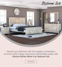 A rattan one gives off major boho vibes. Mission Winter White 4 Piece Bedroom Set Bedroom Set Bedroom Furniture Sets Retail Furniture