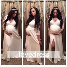 Check spelling or type a new query. White Long Sleeves Maternity Dresses V Neck Long Baby Shower Dress Baby Shower Dresses Maternity Dresses For Baby Shower Maternity Dresses